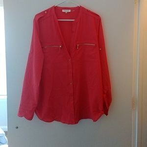 Long sleeved Pink blouse